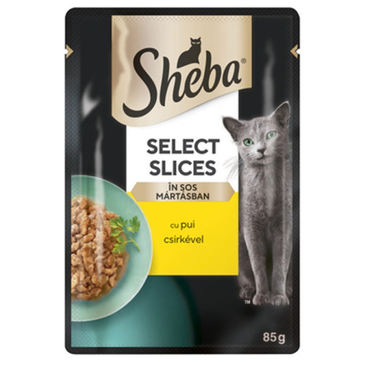 Sheba Hrana Umeda cu Pui pentru Pisici Adulte 85 g