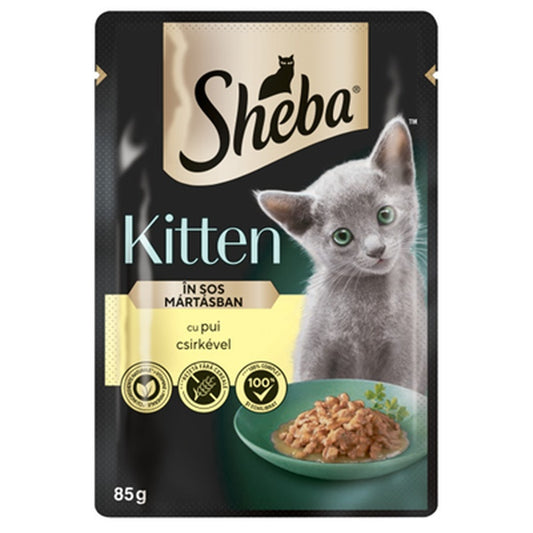 Sheba Hrana Umeda cu Pui pentru Pisici Junior 85 g