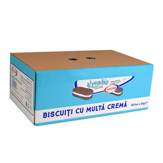 TECSA Krembis EXTRA Biscuiti Cacao cu Crema de Lapte 36 g