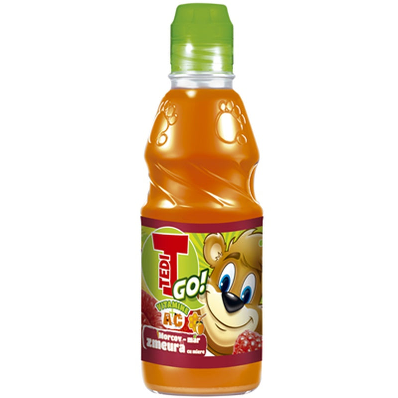 TEDI GO! Suc de Morcov Mar si Zmeura SGR  0,3 L