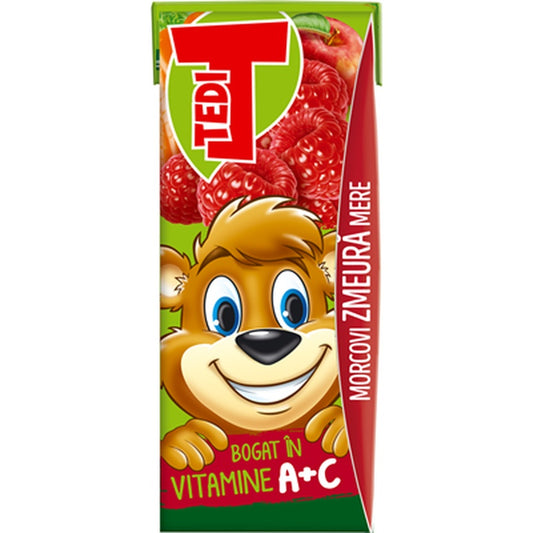 TEDI Suc De Zmeura-Morcov-Mar  0,2 L