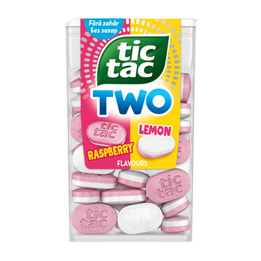 TIC TAC Two Drajeuri Zmeura & Lamaie 38,5 g