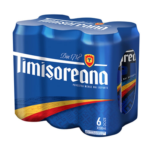 TIMISOREANA Bere fara Alcool Doza SGR 4 x 0,5 L