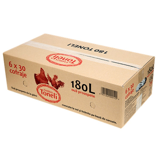 TONELI Oua Brune Marimea L 180 bucati