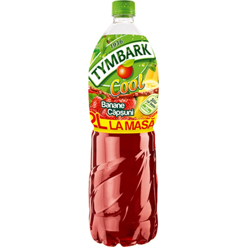 TYMBARK COOL Bautura Racoritoare cu Aroma de Banane si Capsuni SGR 2 L
