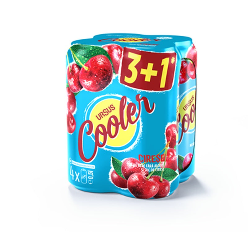 URSUS Cooler Cirese 0% Doza SGR 3+1 x 0,5 L