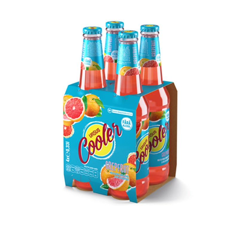 URSUS Cooler Grapefruit 0% SGR 4 x 0,33 L