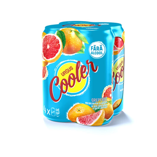 URSUS Cooler Grapefruit 0% SGR 4 x 0,5 L