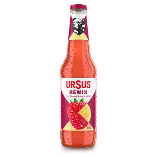 URSUS Remix Zmeura, Capsuni & Lamaie 3,2% SGR 0,33 L
