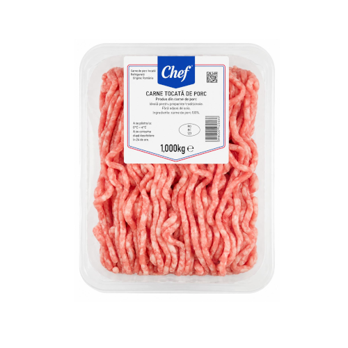 Carne Tocata Porc Ambalata in Tavita 1 Kg