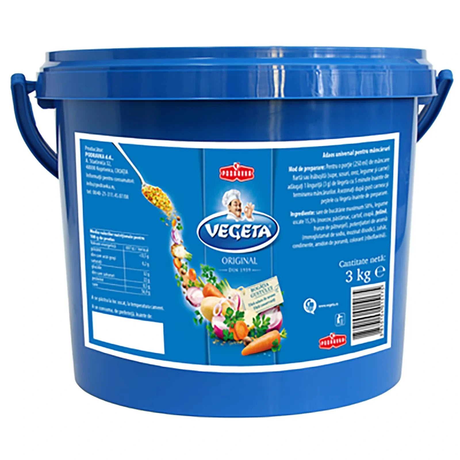 VEGETA Condiment Baza Gatit Gust de Legume 3 Kg - WALTI