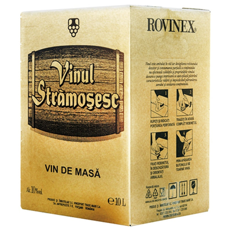 VINUL STRAMOSESC Vin Alb Demisec Bax in box 10 L