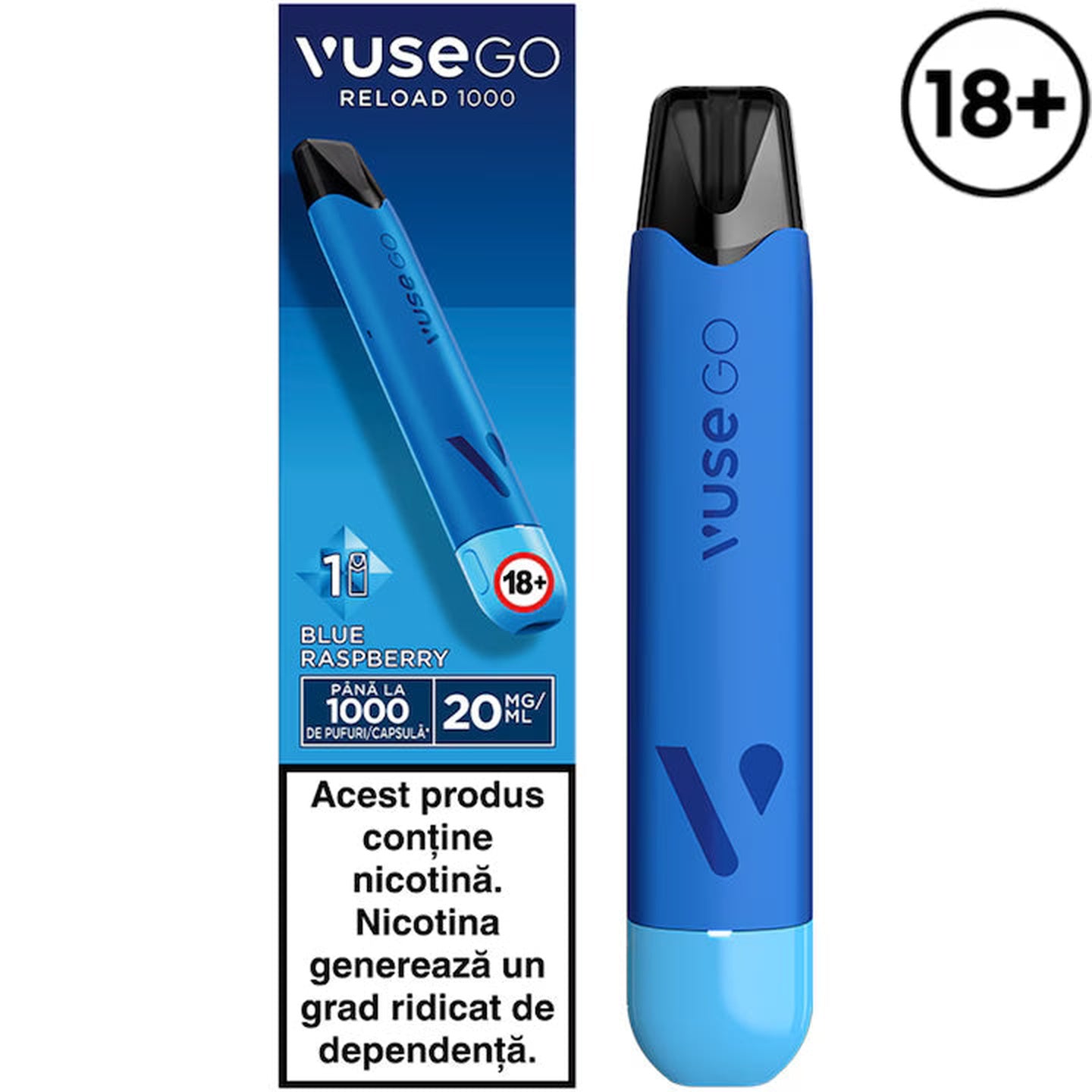 VUSE GO Reload 1000 PEN Blue Raspberry 20 mg/ml