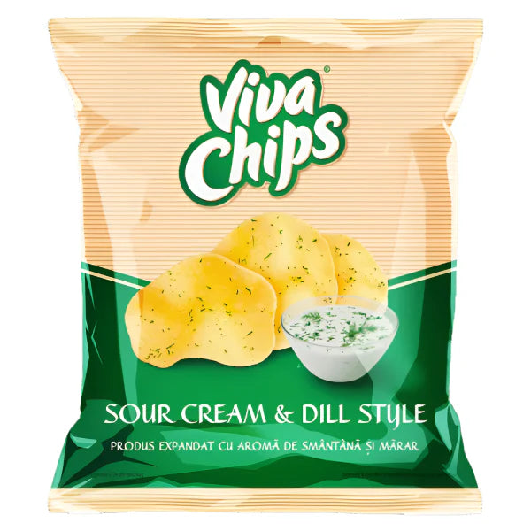 Viva Chips Smantana & Marar 24 x 50 g - WALTI