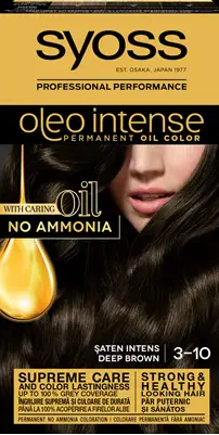 syoss Oleo Intense Vopsea de Par Nuanta 3-10 Saten Inchis 115 ml - WALTI