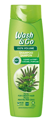 WASH & GO Sampon cu Extract de Ierburi 360 ml