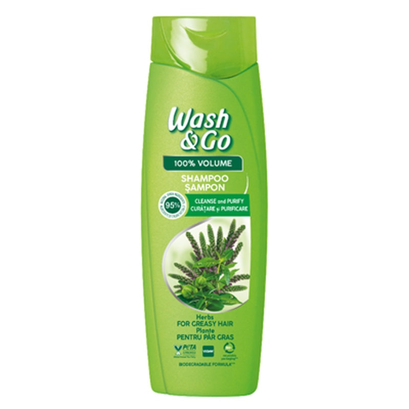 WASH & GO Sampon cu Extract de Ierburi 360 ml