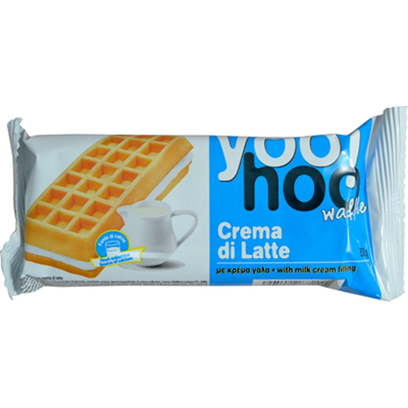 YOHOO Vafa Sandwich cu Crema de Lapte 50 g