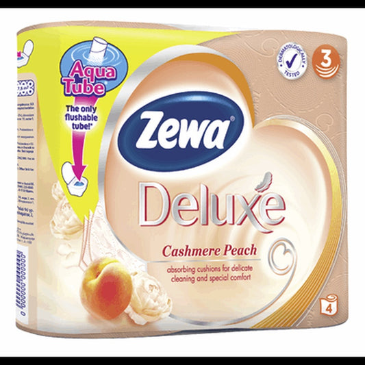 Zewa Deluxe Hartie Igienica Peach 4 bucati
