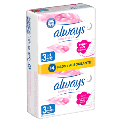 always Sensitive 14 Absorbante Noapte Nr. 3