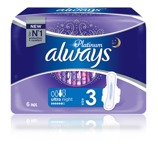 always Absorbante Platinum Night Size 3 6 bucati