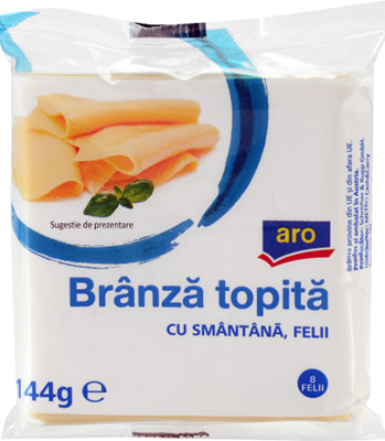 aro Branza Topita Felii Smantana 144 g
