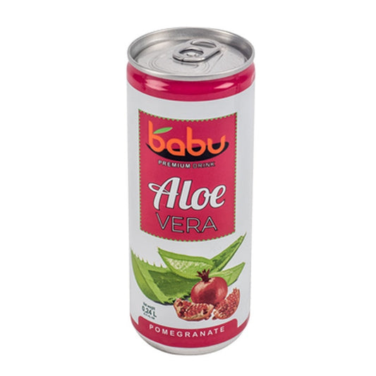 babu Bautura Racoritoare Aloe Vera si Rodie SGR 240 ml