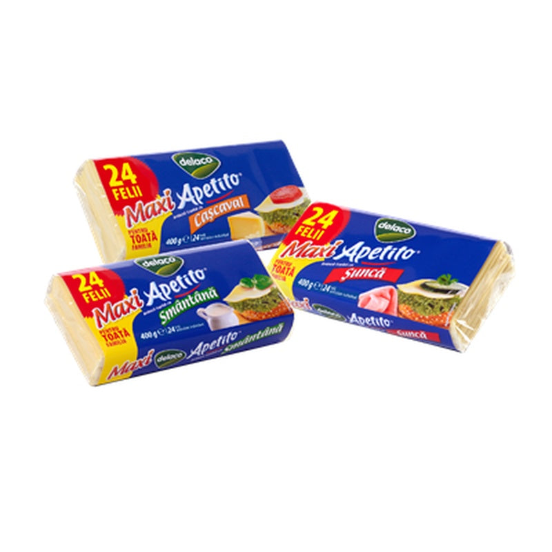 delaco Branza Topita Felii Cascaval 400 g