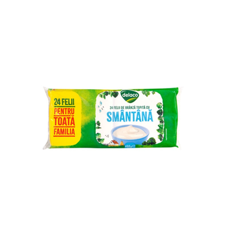 delaco Branza Topita Felii Smantana 400 g