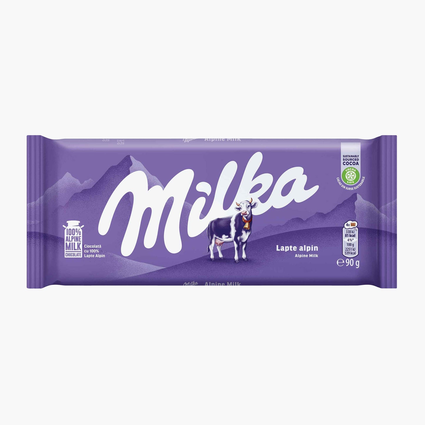 milka Ciocolata Lapte Alpin 90 g