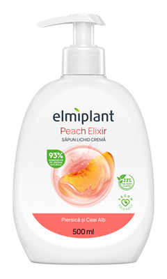 elmiplant Sapun Lichid Piersică și Ceai Alb 500 ml