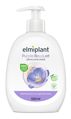 elmiplant Sapun Lichid Semințe de In & Lapte din Orez 500 ml