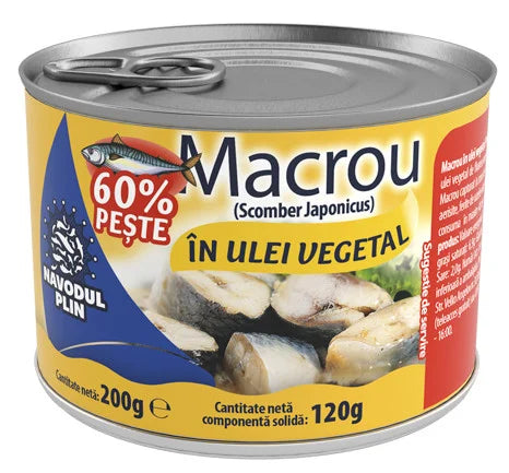 NAVODUL PLIN Macrou in Ulei Vegetal 200 g - WALTI