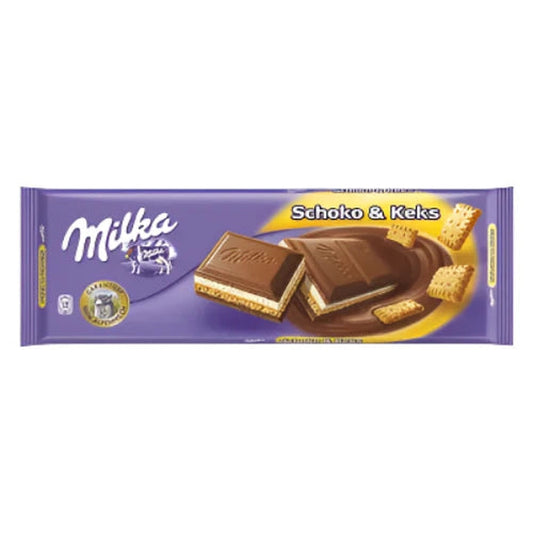 milka Ciocolata cu Biscuiti 300 g