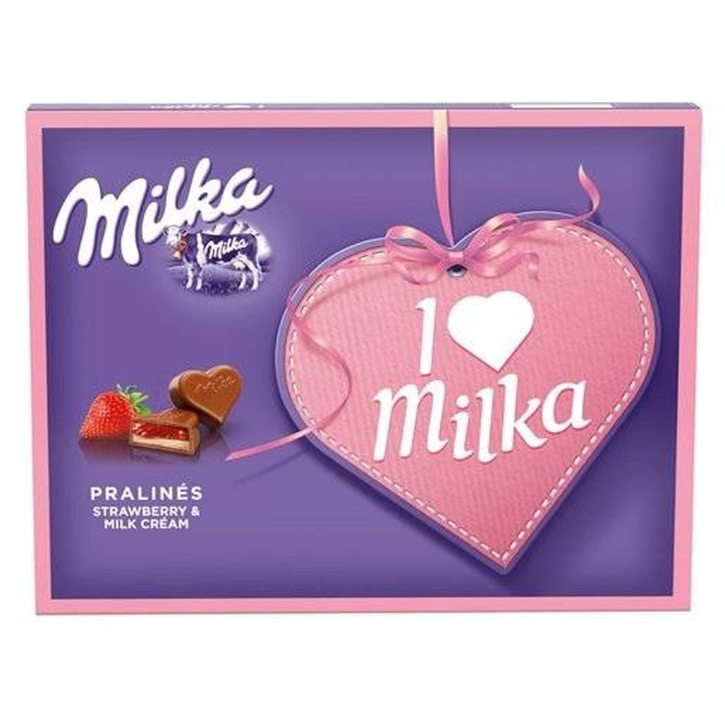 milka Praline cu Crema de Capsuni 110 g
