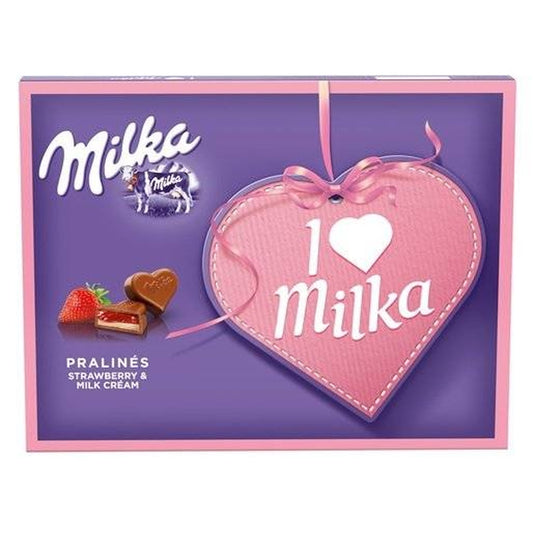 milka Praline cu Crema de Capsuni 110 g