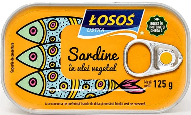 LOSOS Sardine in Ulei 125 g - WALTI