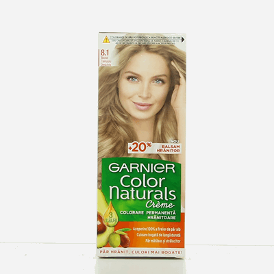 GARNIER COLOR NATURALS Vopsea de Par Nuanta 8.1 - Blond Cenusiu 100 ml - WALTI