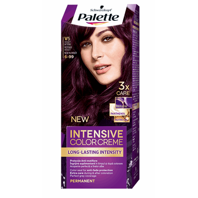 Palette Intensive Color Creme Vopsea de Par Nuanta V5 Violet Intens 110 ml - WALTI