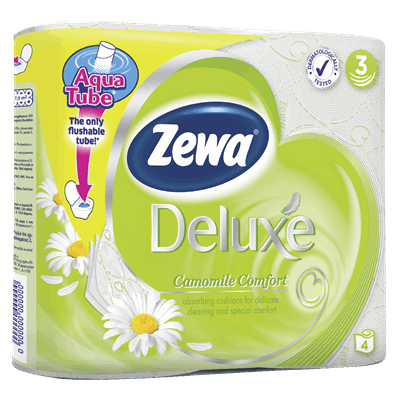 Zewa Deluxe Hartie Igenica Camomile 4 bucati - WALTI