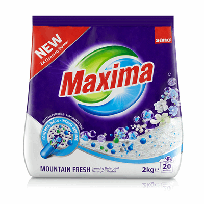 SANO Maxima Detergent de Rufe cu Parfum de Primavara 2 Kg - WALTI