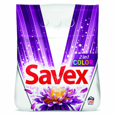SAVEX Parfum Lock Detergent 2 in 1 pentru Rufe Colorate 2 Kg - WALTI
