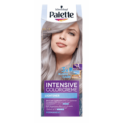 Palette Intensive Color Creme Decolorant pentru Par Nuanta 10-19 Blond Argintiu Rece 110 ml - WALTI