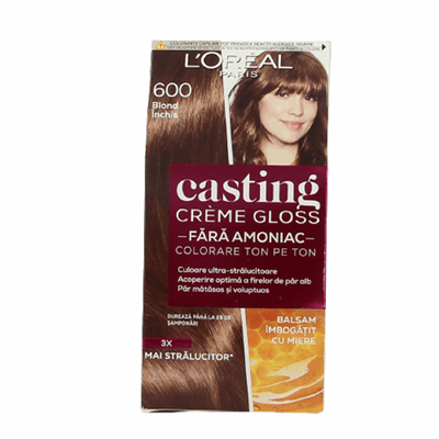 L'OREAL CASTING Crème Gloss Vopsea de Par Nuanta 600 Blond Inchis 180 ml - WALTI