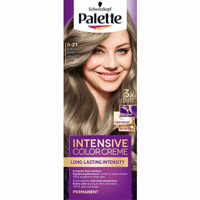 Palette Intensive Color Creme Vopsea De Par Nuanta 8-1 Blond Cenusiu Deschis 110 ml - WALTI