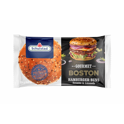 Schulstad Gourmet Boston Chifla Hamburger cu Seminte de In si Susan