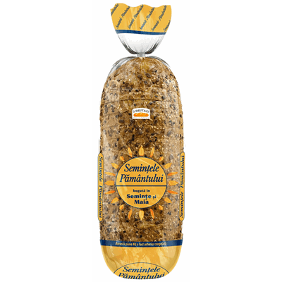 TREI BRUTARI Semintele Pamantului Paine Feliata 500 g