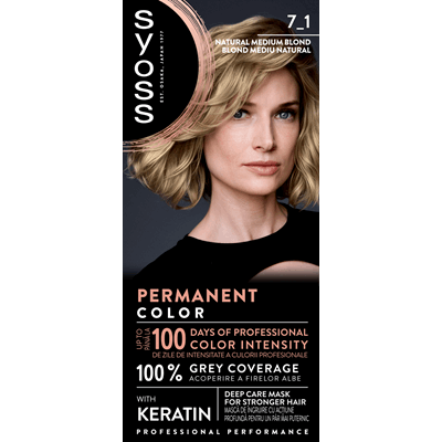 syoss Baseline Color Vopsea de Par Nuanta Natural Medium Blond 115 ml - WALTI