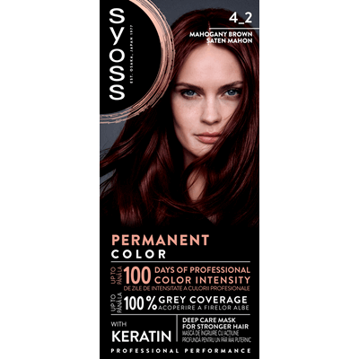syoss Baseline Color Vopsea de Par Nuanta Mahogany 115 ml - WALTI