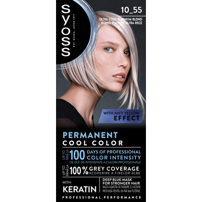 syoss Baseline Color Vopsea de Par Nuanta Ultra Platinum Blond 115 ml - WALTI
